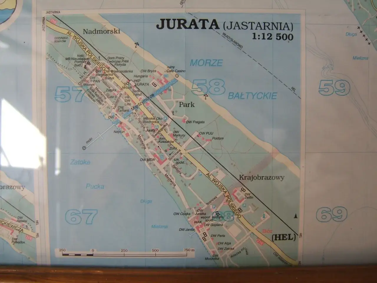 Mapa dojazdu Jurata Półwysep Helski